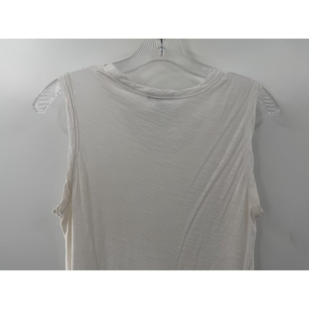 James Perse Women's White Cotton Scoop Neck Tank Top Size 1 - Picture 8 of 8